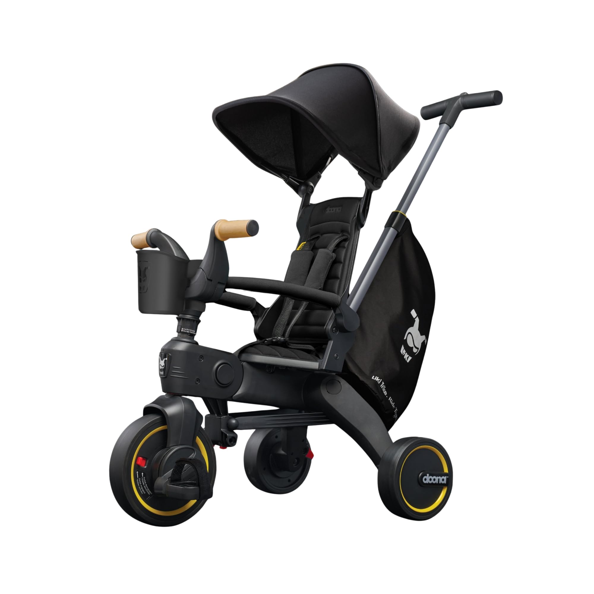 Doona Liki Trike S3, Desert Green - 5-in-1 Compact, Foldable Tricycle - Suitable for Toddlers 10 to 36 Months