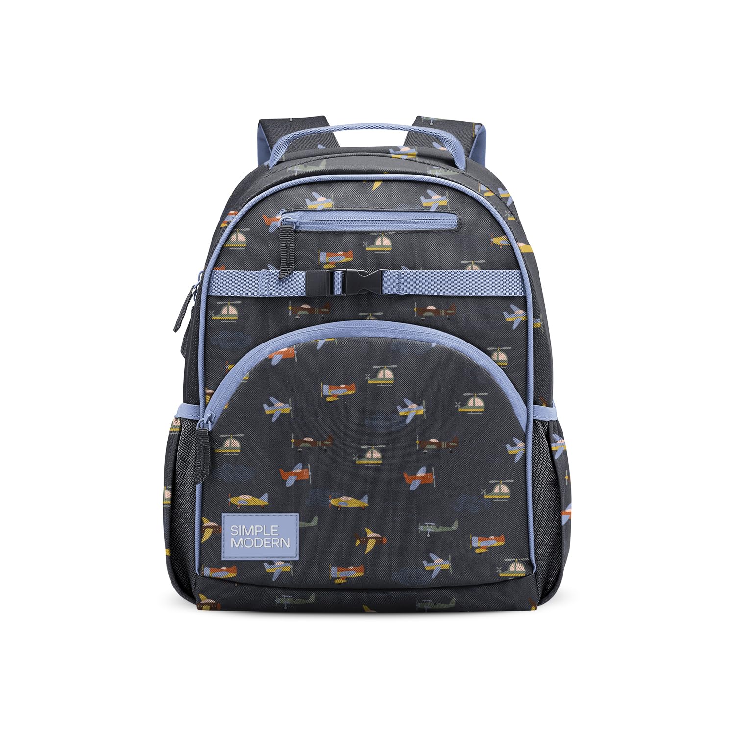 Simple Modern Medium Disney Pixar Toddler Backpack for School Girls and Boys | Kindergarten Elementary Kids Backpack | Fletcher Collection | Kids - 15" tall | Pixar Mashup on Blue