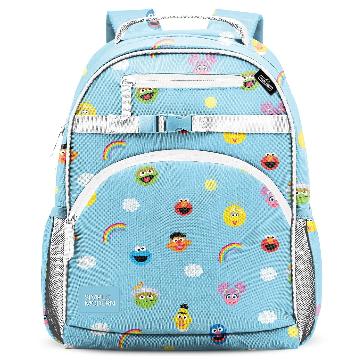 Simple Modern Medium Disney Pixar Toddler Backpack for School Girls and Boys | Kindergarten Elementary Kids Backpack | Fletcher Collection | Kids - 15" tall | Pixar Mashup on Blue