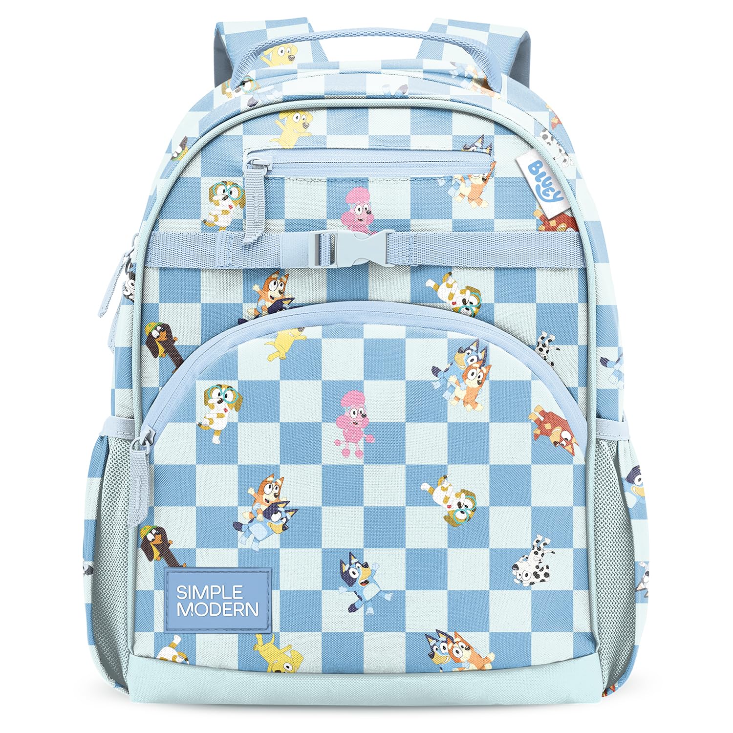 Simple Modern Medium Disney Pixar Toddler Backpack for School Girls and Boys | Kindergarten Elementary Kids Backpack | Fletcher Collection | Kids - 15" tall | Pixar Mashup on Blue