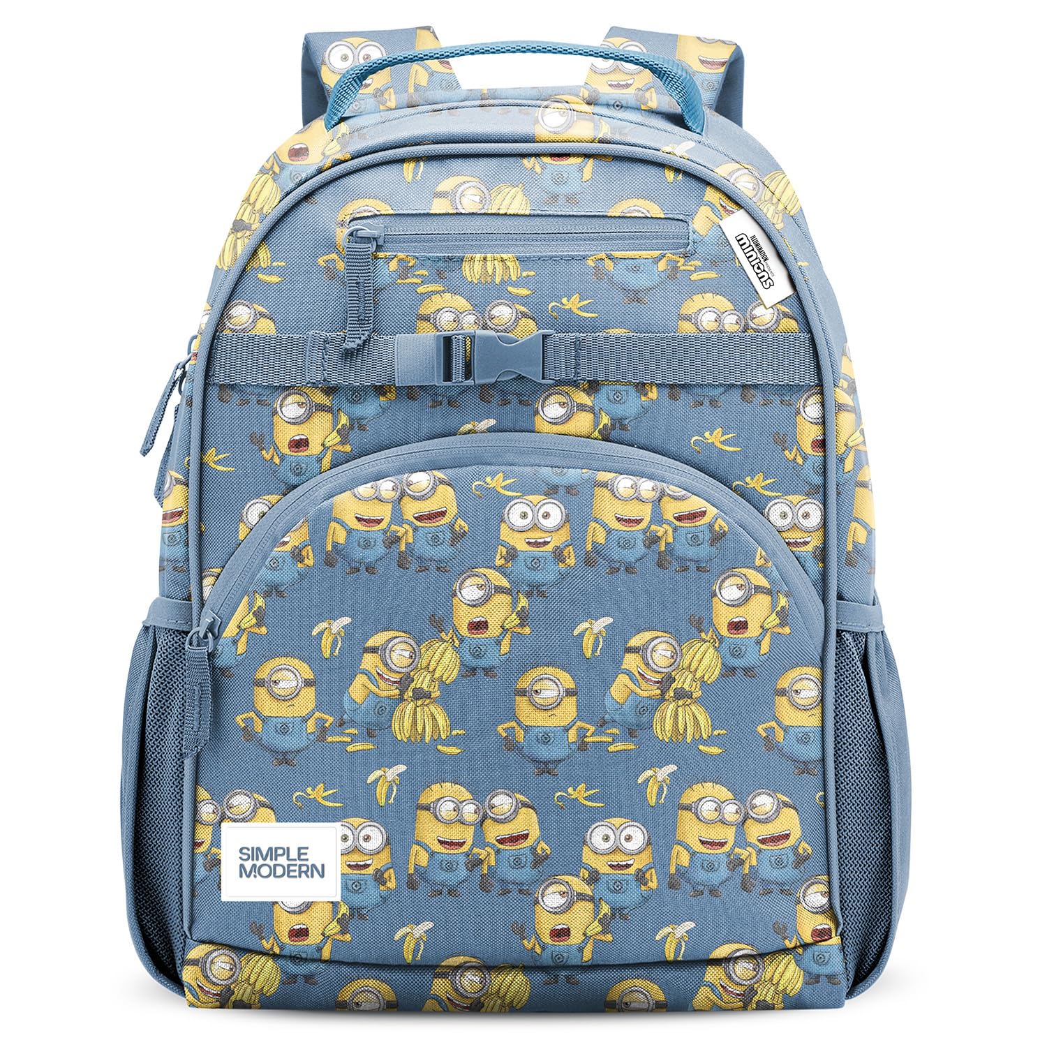 Simple Modern Medium Disney Pixar Toddler Backpack for School Girls and Boys | Kindergarten Elementary Kids Backpack | Fletcher Collection | Kids - 15" tall | Pixar Mashup on Blue