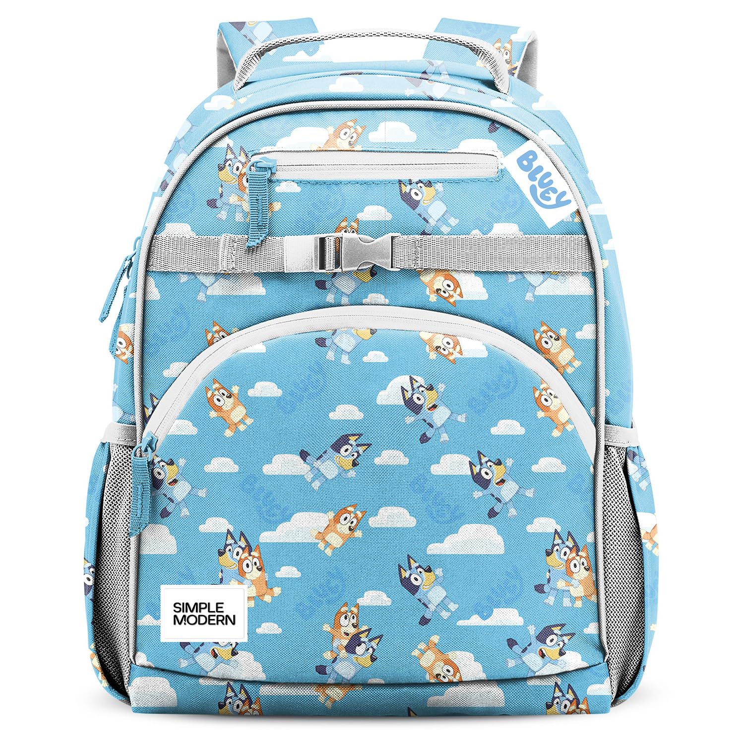 Simple Modern Medium Disney Pixar Toddler Backpack for School Girls and Boys | Kindergarten Elementary Kids Backpack | Fletcher Collection | Kids - 15" tall | Pixar Mashup on Blue