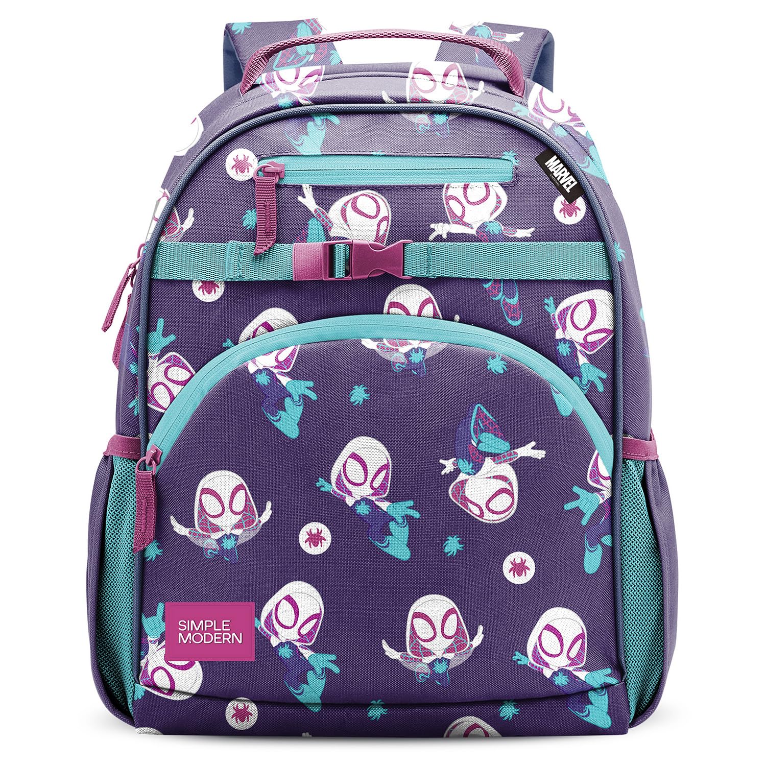 Simple Modern Medium Disney Pixar Toddler Backpack for School Girls and Boys | Kindergarten Elementary Kids Backpack | Fletcher Collection | Kids - 15" tall | Pixar Mashup on Blue