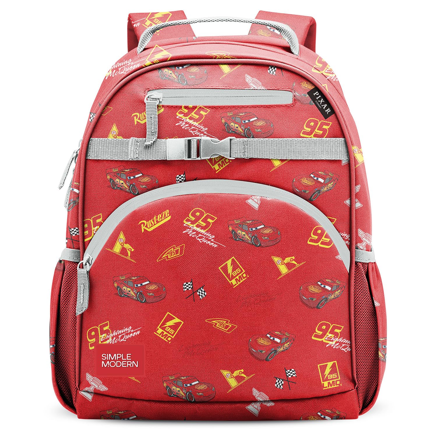 Simple Modern Medium Disney Pixar Toddler Backpack for School Girls and Boys | Kindergarten Elementary Kids Backpack | Fletcher Collection | Kids - 15" tall | Pixar Mashup on Blue
