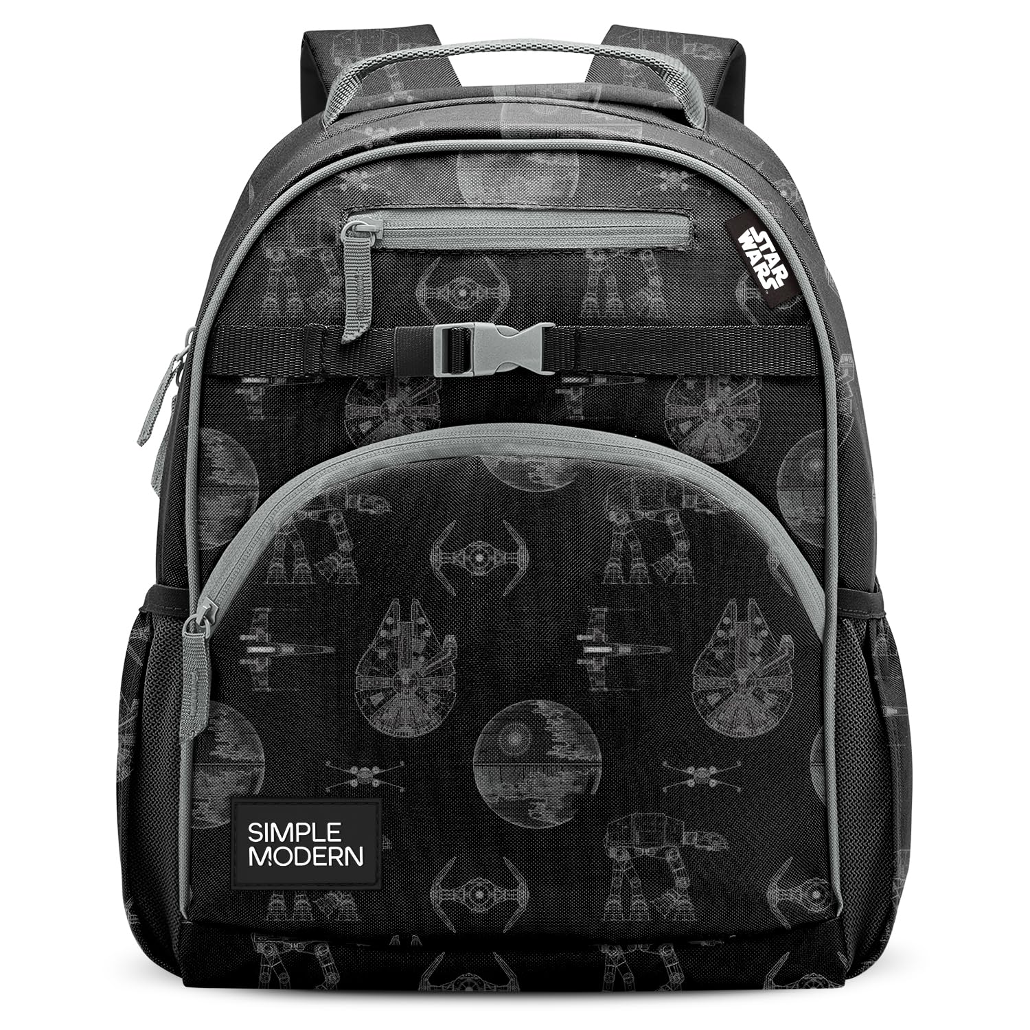 Simple Modern Medium Disney Pixar Toddler Backpack for School Girls and Boys | Kindergarten Elementary Kids Backpack | Fletcher Collection | Kids - 15" tall | Pixar Mashup on Blue