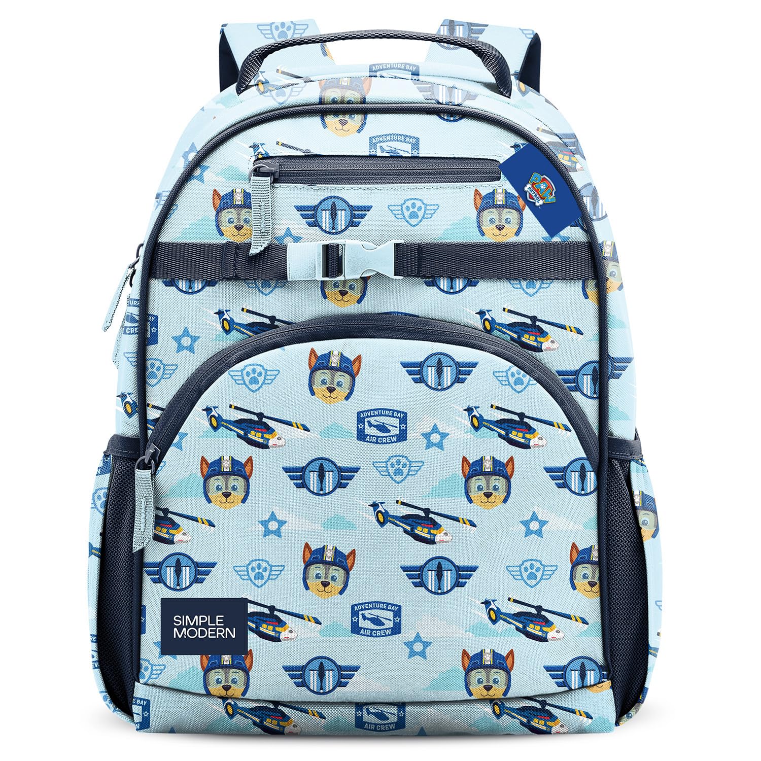 Simple Modern Medium Disney Pixar Toddler Backpack for School Girls and Boys | Kindergarten Elementary Kids Backpack | Fletcher Collection | Kids - 15" tall | Pixar Mashup on Blue