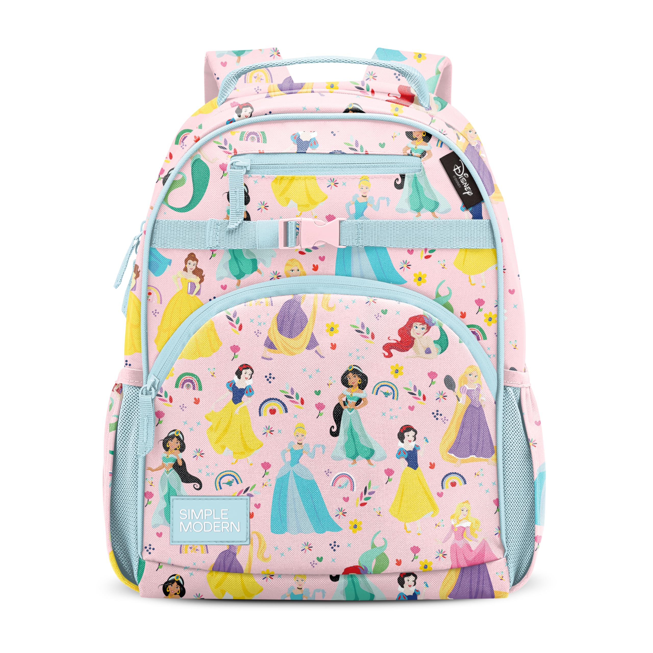 Simple Modern Medium Disney Pixar Toddler Backpack for School Girls and Boys | Kindergarten Elementary Kids Backpack | Fletcher Collection | Kids - 15" tall | Pixar Mashup on Blue