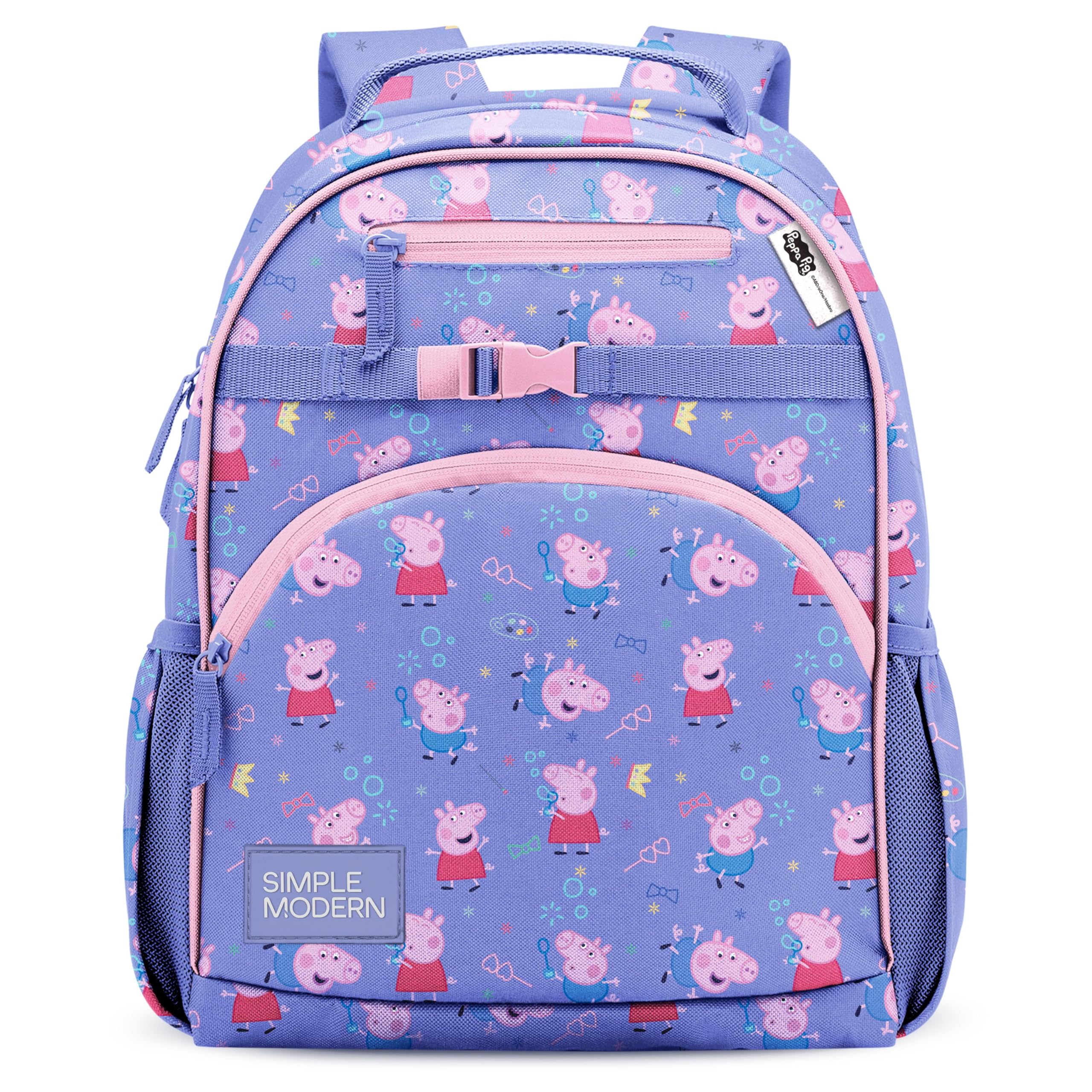 Simple Modern Medium Disney Pixar Toddler Backpack for School Girls and Boys | Kindergarten Elementary Kids Backpack | Fletcher Collection | Kids - 15" tall | Pixar Mashup on Blue