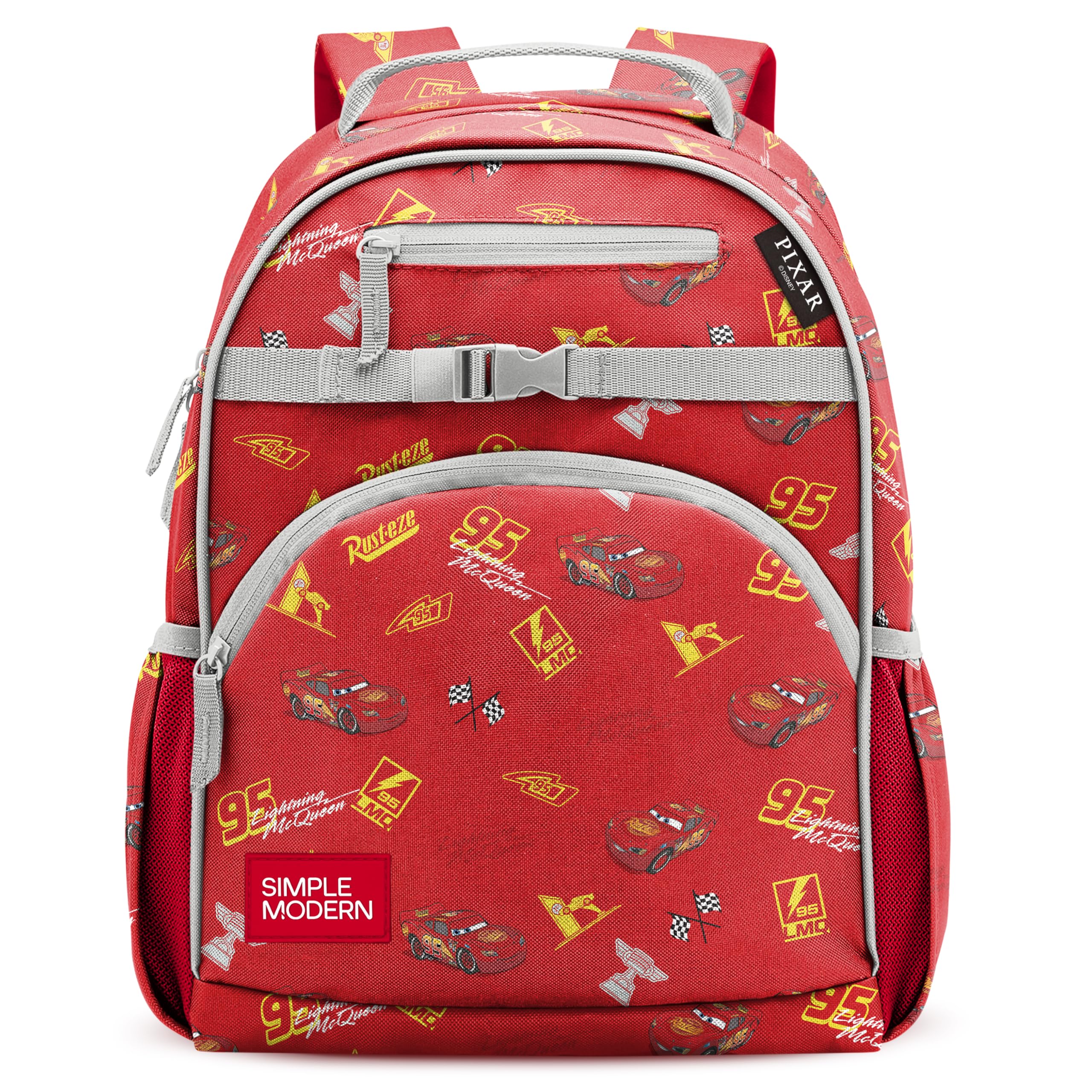 Simple Modern Medium Disney Pixar Toddler Backpack for School Girls and Boys | Kindergarten Elementary Kids Backpack | Fletcher Collection | Kids - 15" tall | Pixar Mashup on Blue