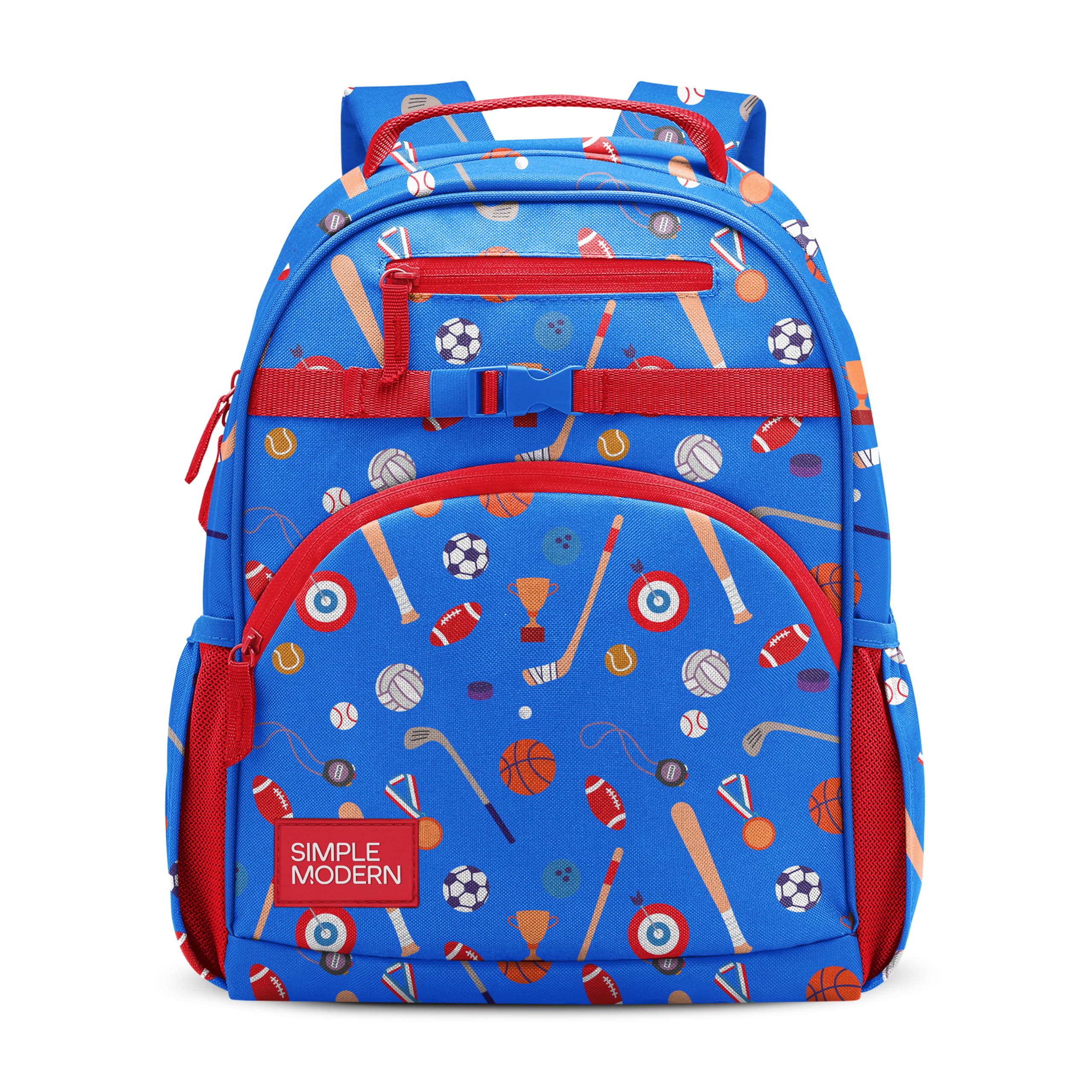Simple Modern Medium Disney Pixar Toddler Backpack for School Girls and Boys | Kindergarten Elementary Kids Backpack | Fletcher Collection | Kids - 15" tall | Pixar Mashup on Blue