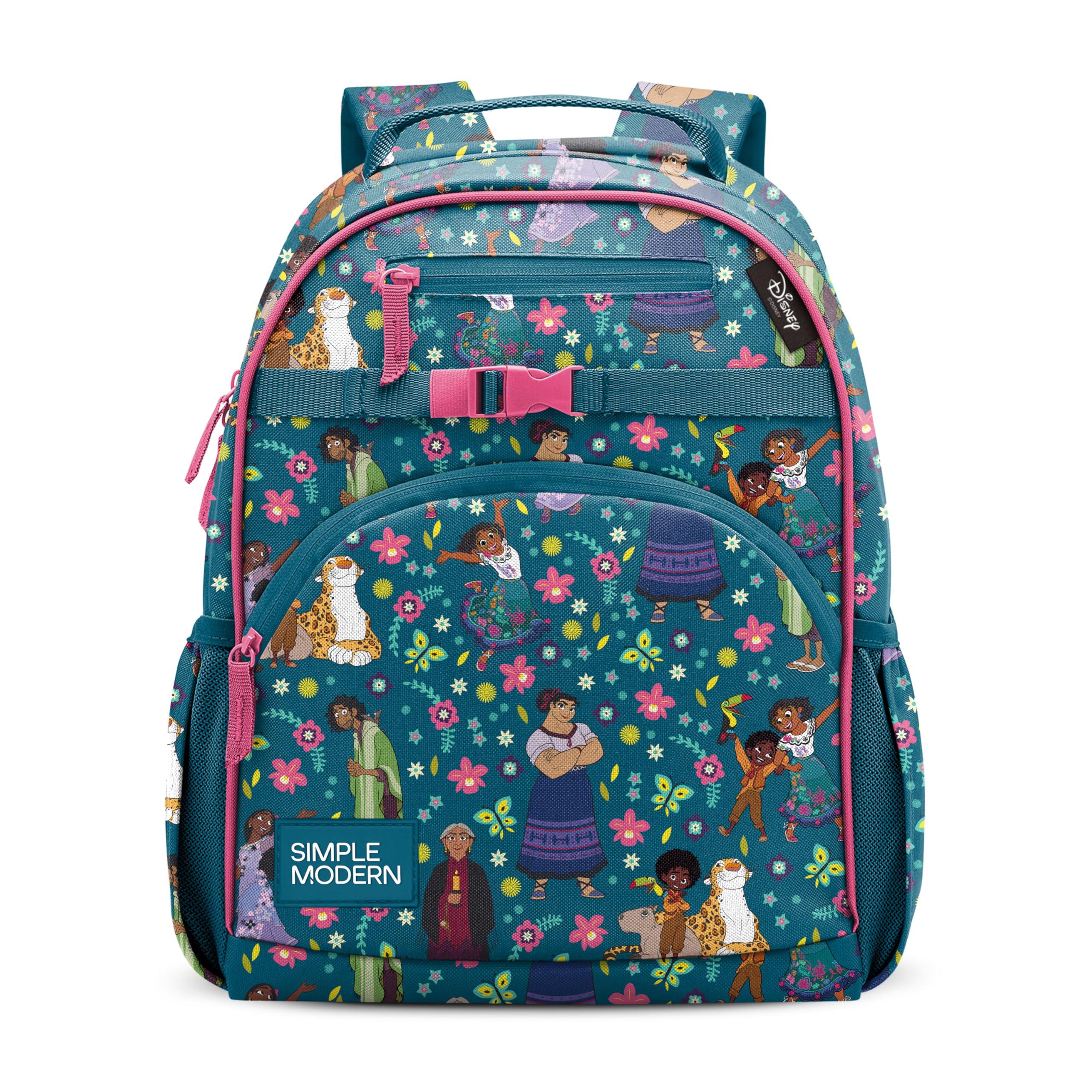 Simple Modern Medium Disney Pixar Toddler Backpack for School Girls and Boys | Kindergarten Elementary Kids Backpack | Fletcher Collection | Kids - 15" tall | Pixar Mashup on Blue