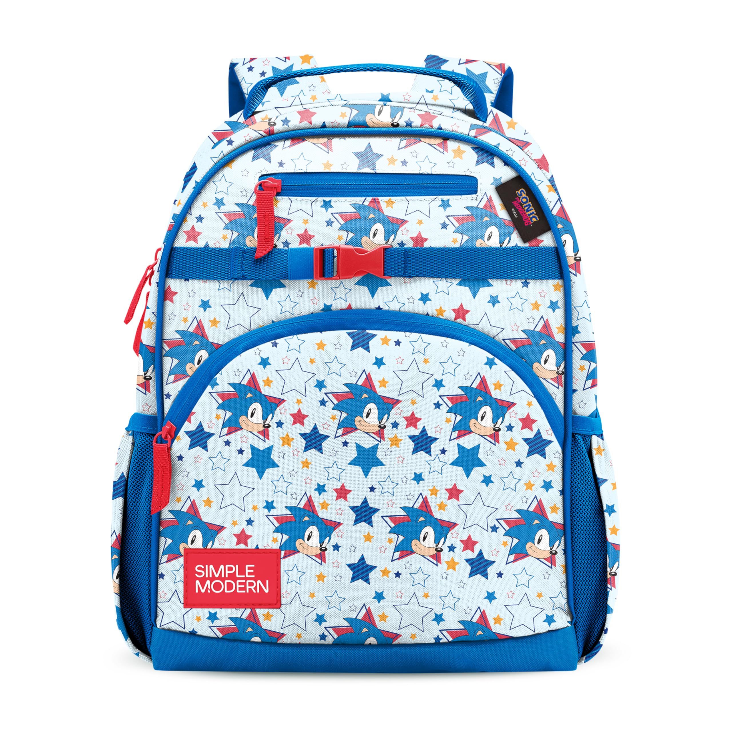 Simple Modern Medium Disney Pixar Toddler Backpack for School Girls and Boys | Kindergarten Elementary Kids Backpack | Fletcher Collection | Kids - 15" tall | Pixar Mashup on Blue