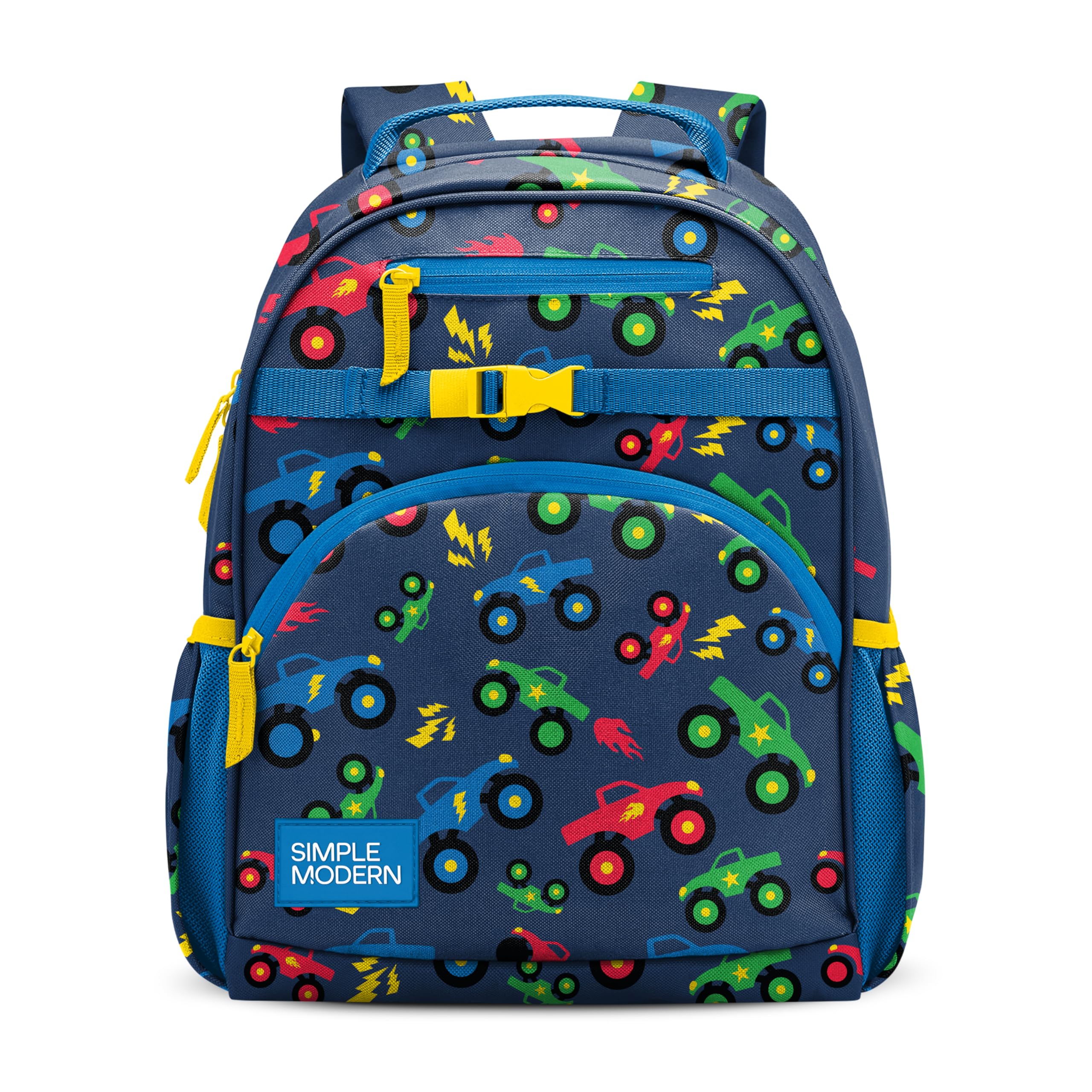 Simple Modern Medium Disney Pixar Toddler Backpack for School Girls and Boys | Kindergarten Elementary Kids Backpack | Fletcher Collection | Kids - 15" tall | Pixar Mashup on Blue