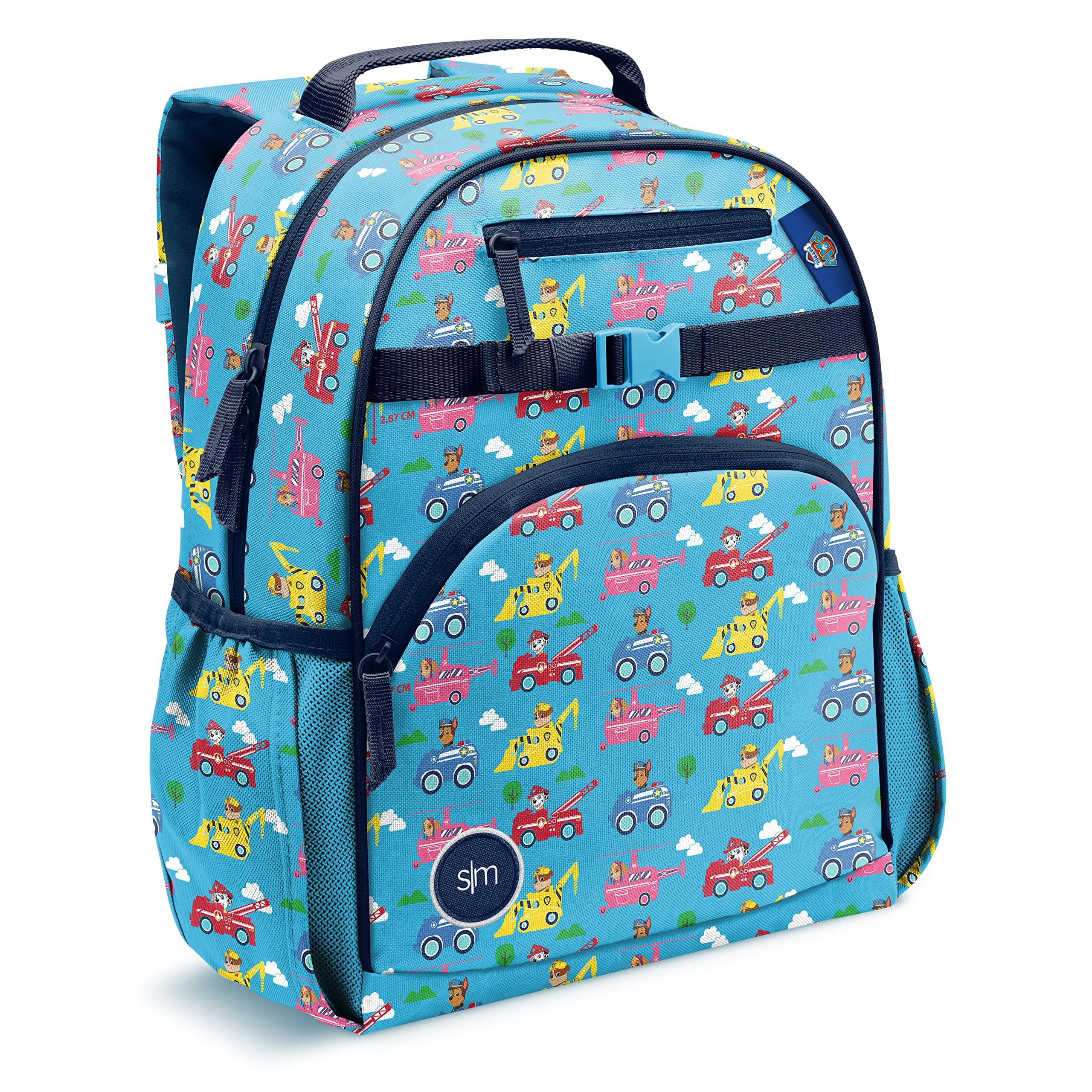 Simple Modern Medium Disney Pixar Toddler Backpack for School Girls and Boys | Kindergarten Elementary Kids Backpack | Fletcher Collection | Kids - 15" tall | Pixar Mashup on Blue