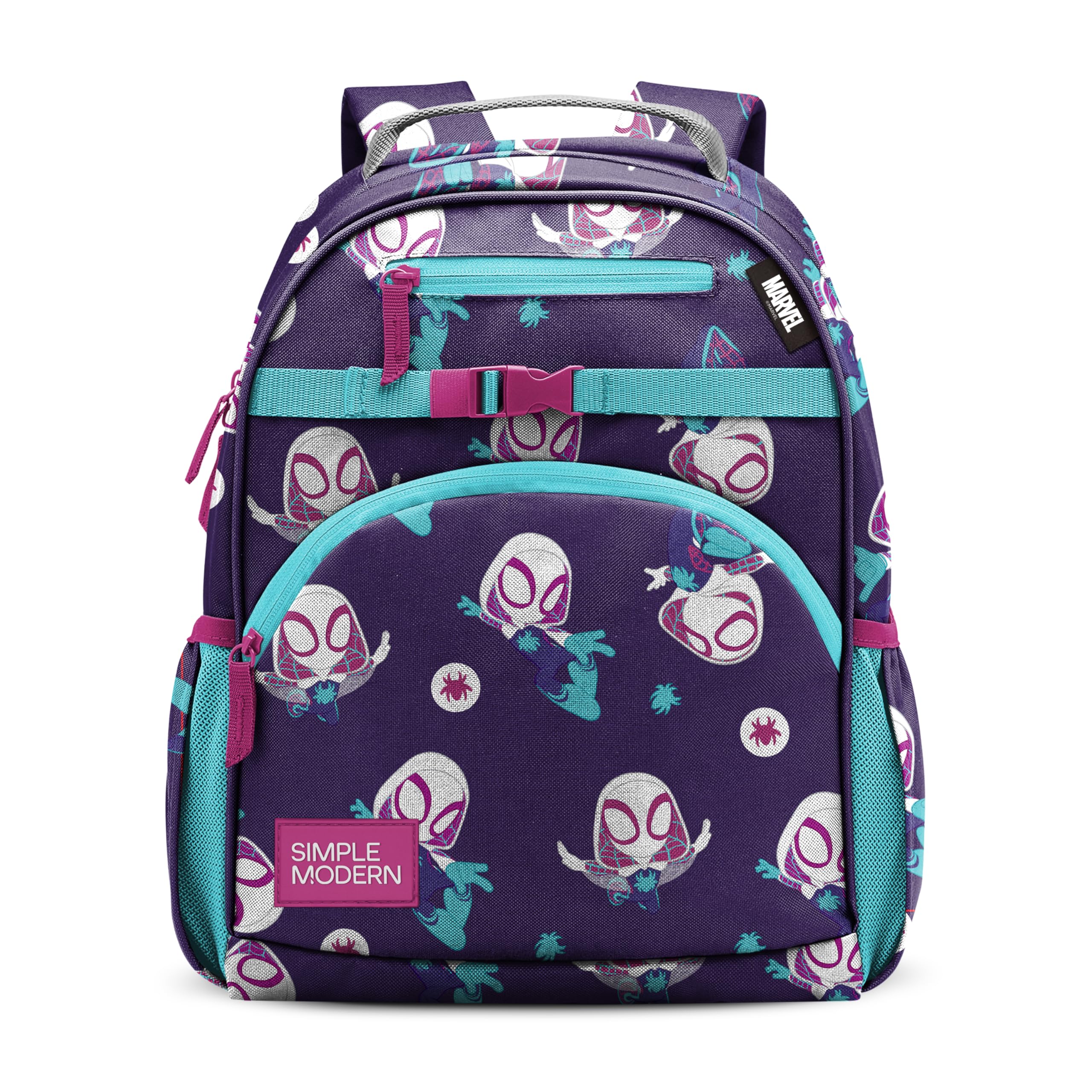 Simple Modern Medium Disney Pixar Toddler Backpack for School Girls and Boys | Kindergarten Elementary Kids Backpack | Fletcher Collection | Kids - 15" tall | Pixar Mashup on Blue