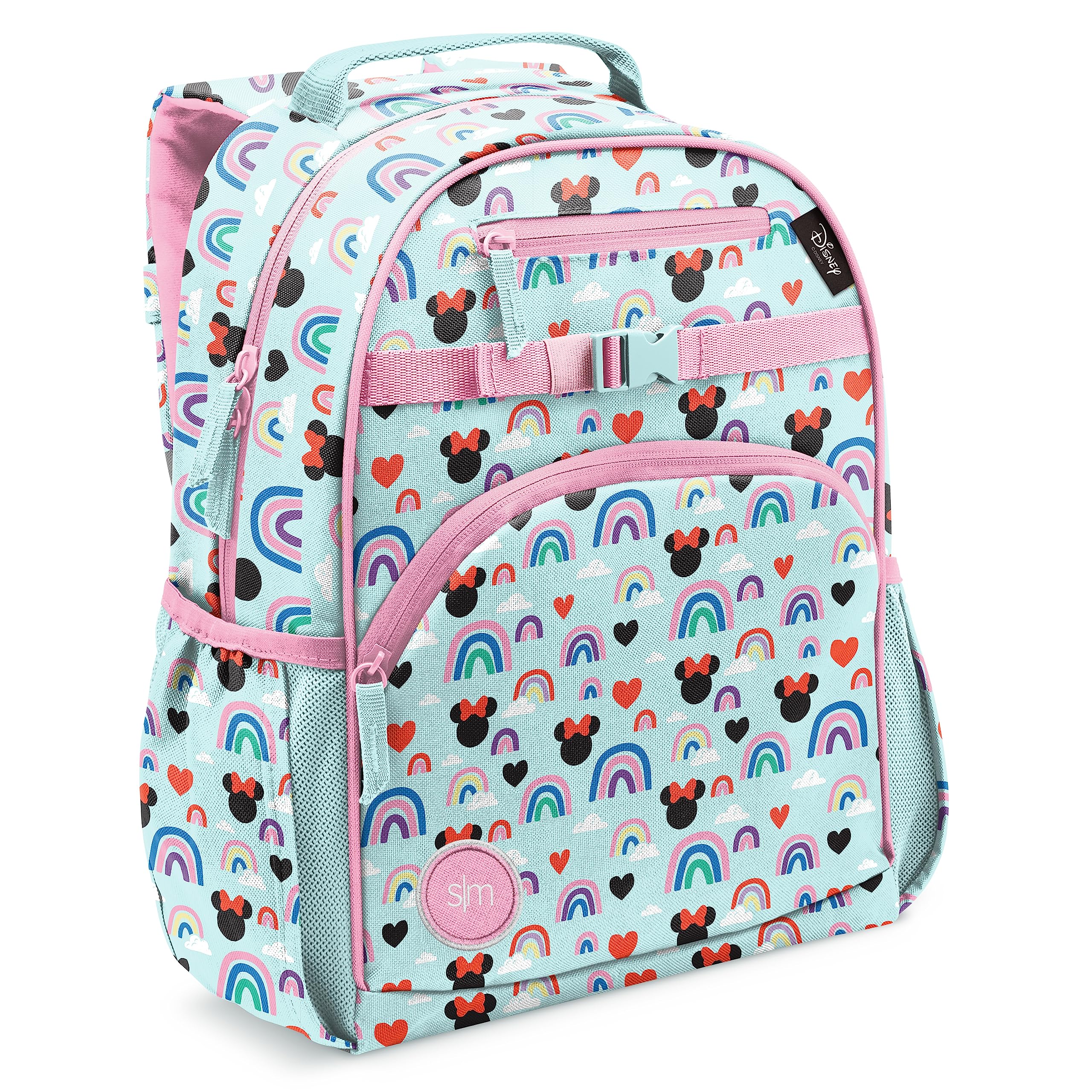 Simple Modern Medium Disney Pixar Toddler Backpack for School Girls and Boys | Kindergarten Elementary Kids Backpack | Fletcher Collection | Kids - 15" tall | Pixar Mashup on Blue