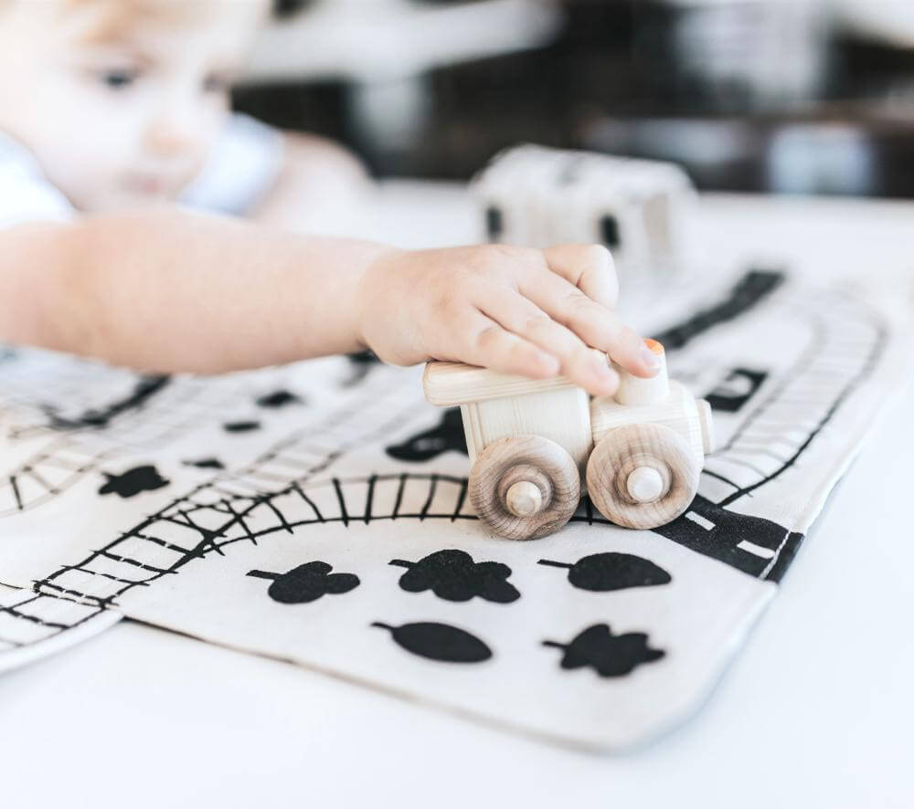 Train Play Mat for Toddlers – Portable Tracks for Travel